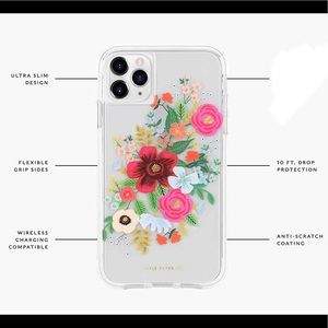 iPhone 11 Pro Case-Clear Wild Rose Bouquet